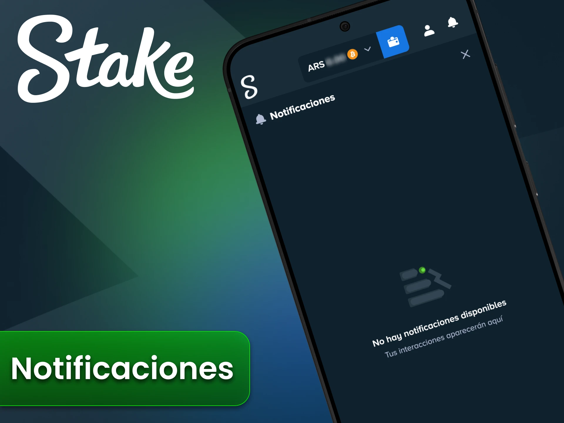 La aplicación Stake puede enviarte notificaciones sobre la plataforma.