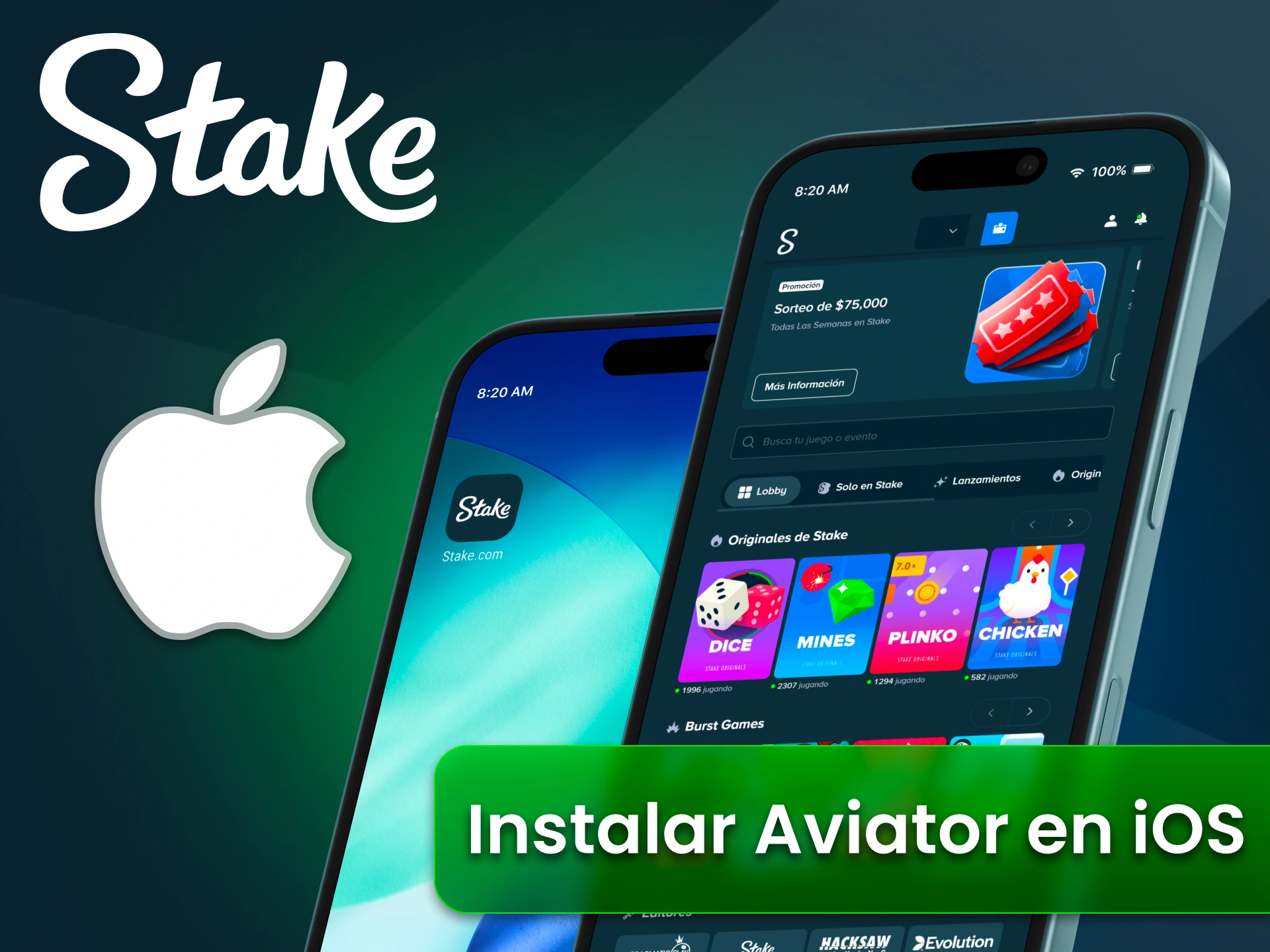 Jugá Aviator en iOS sin descargas y con acceso rápido en Stake.