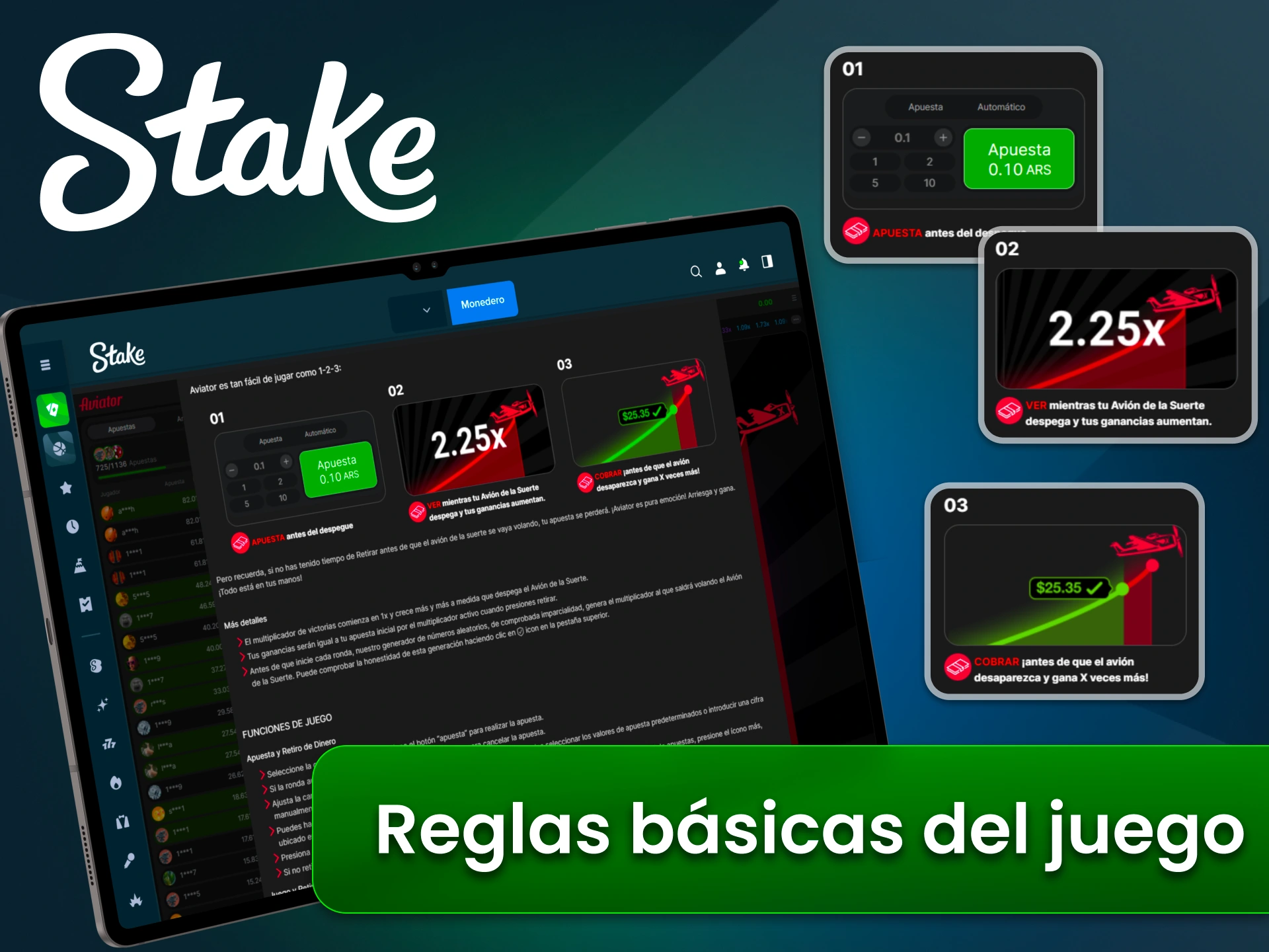 Jugá Aviator con reglas claras y ritmo rápido en Stake.