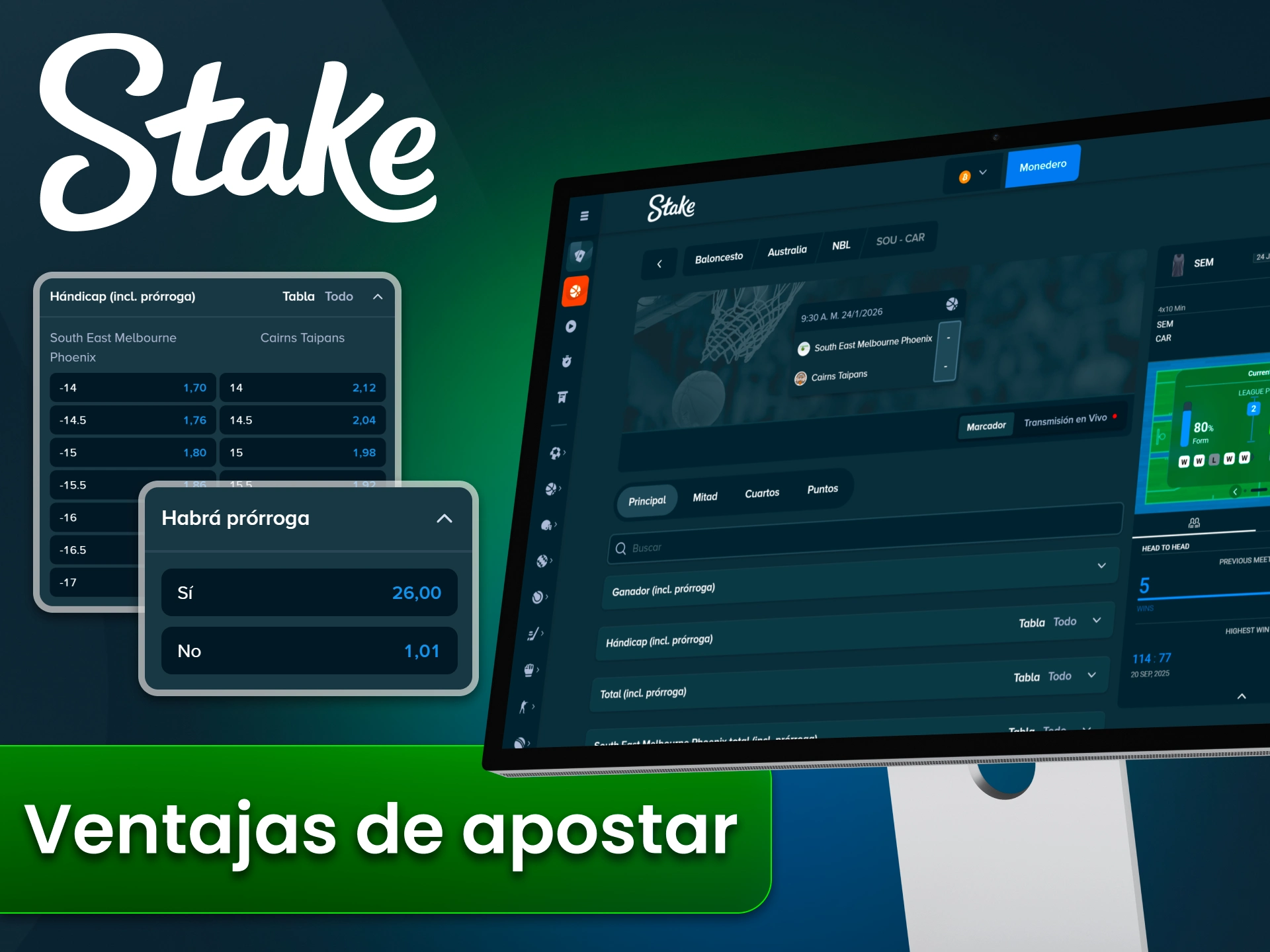 Controla tus apuestas de básquet con herramientas claras en Stake.