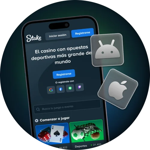 Jugá en vivo en Stake desde sitio oficial o app móvil con todas las funciones.
