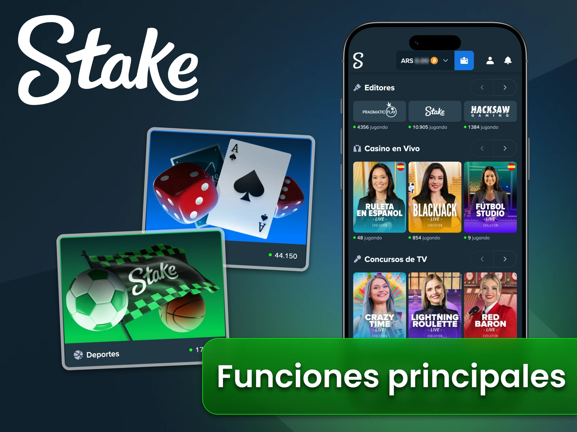 Echa un vistazo a las principales características de la aplicación Stake para iOS.