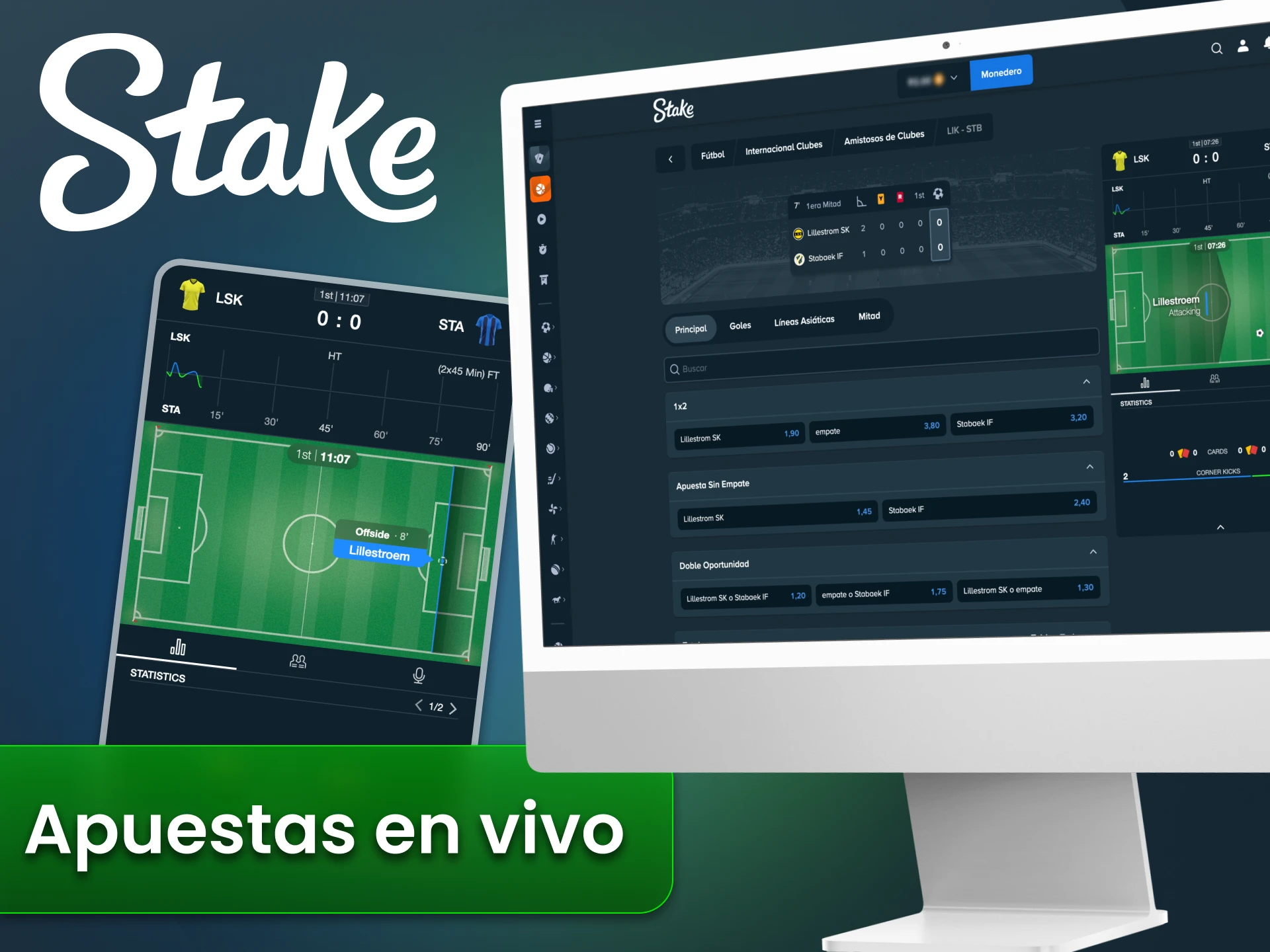Utiliza la función de apuestas en directo y gana en tiempo real en Stake.