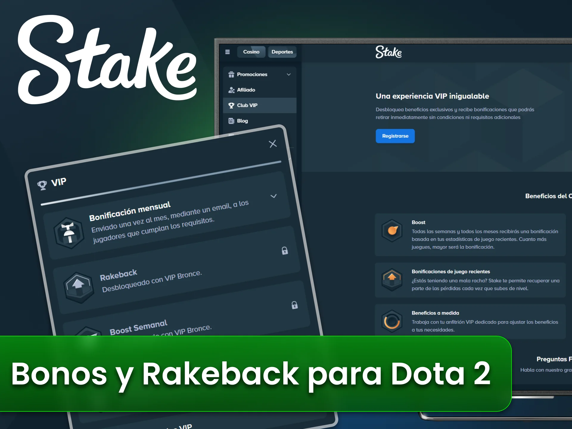 Recibe beneficios de rakeback en el sitio oficial Stake Argentina.