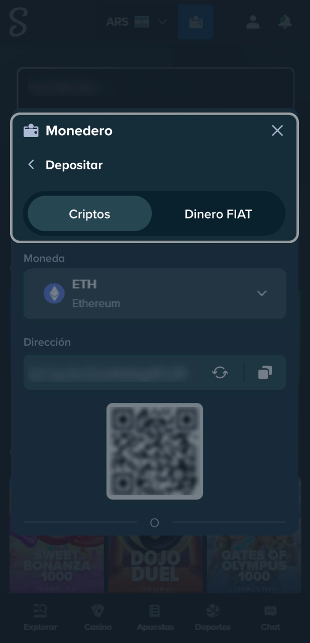 Realiza depósitos de dinero en el sitio oficial Stake Argentina.