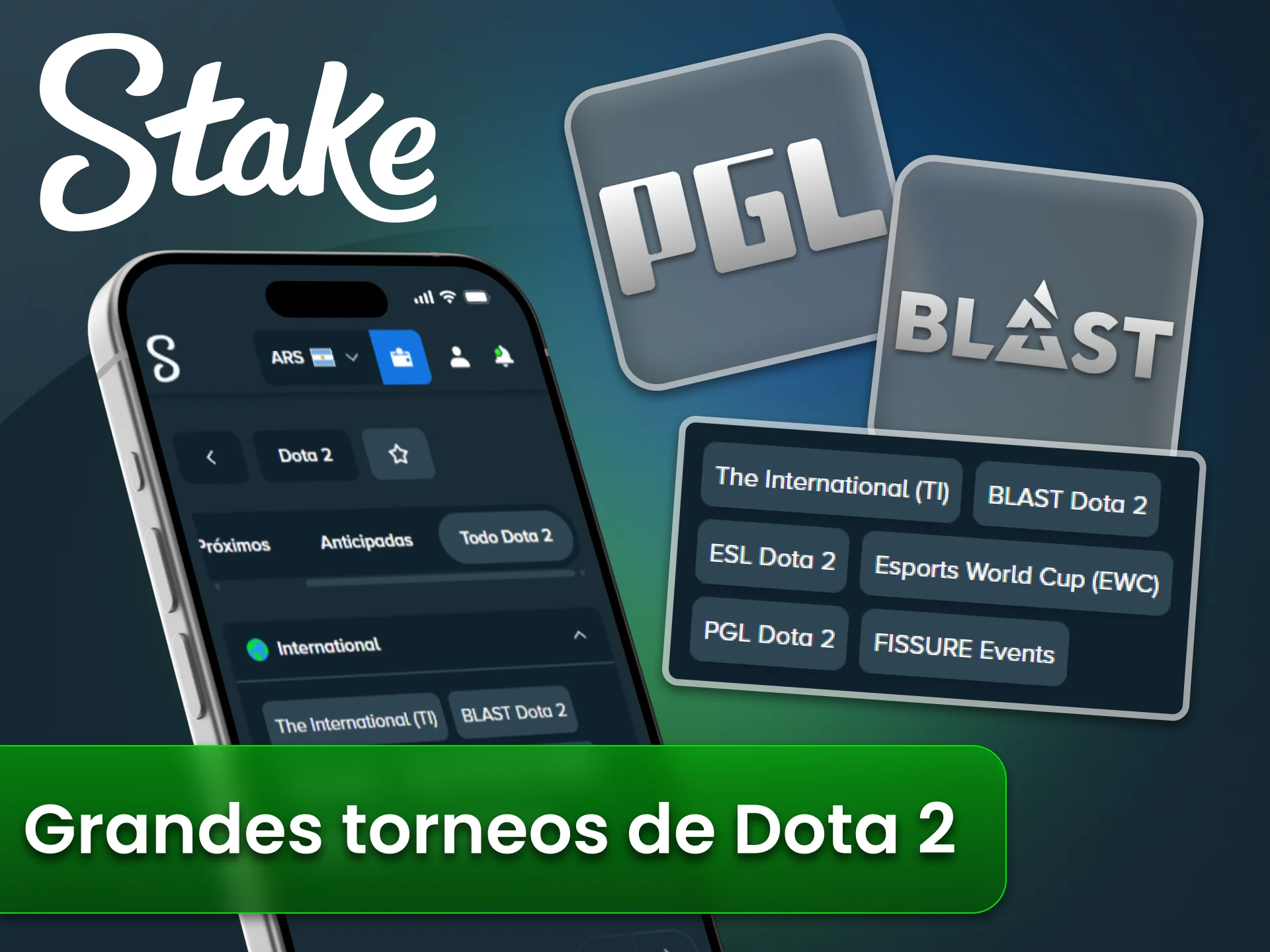 Encuentra torneos mundiales de Esports en el sitio oficial Stake.