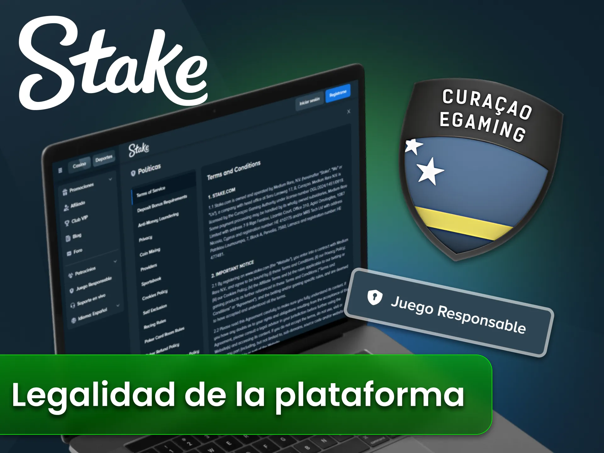Apuesta bajo normas legales en el sitio oficial Stake Argentina.