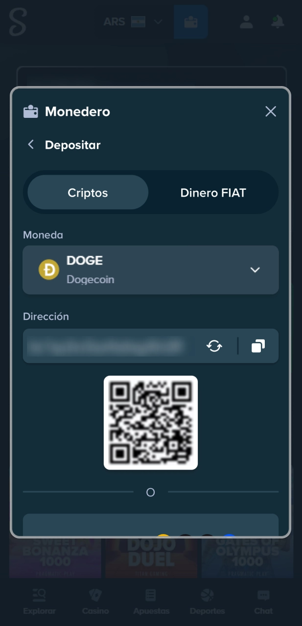 Realiza depósitos de dinero en el sitio oficial Stake Argentina.