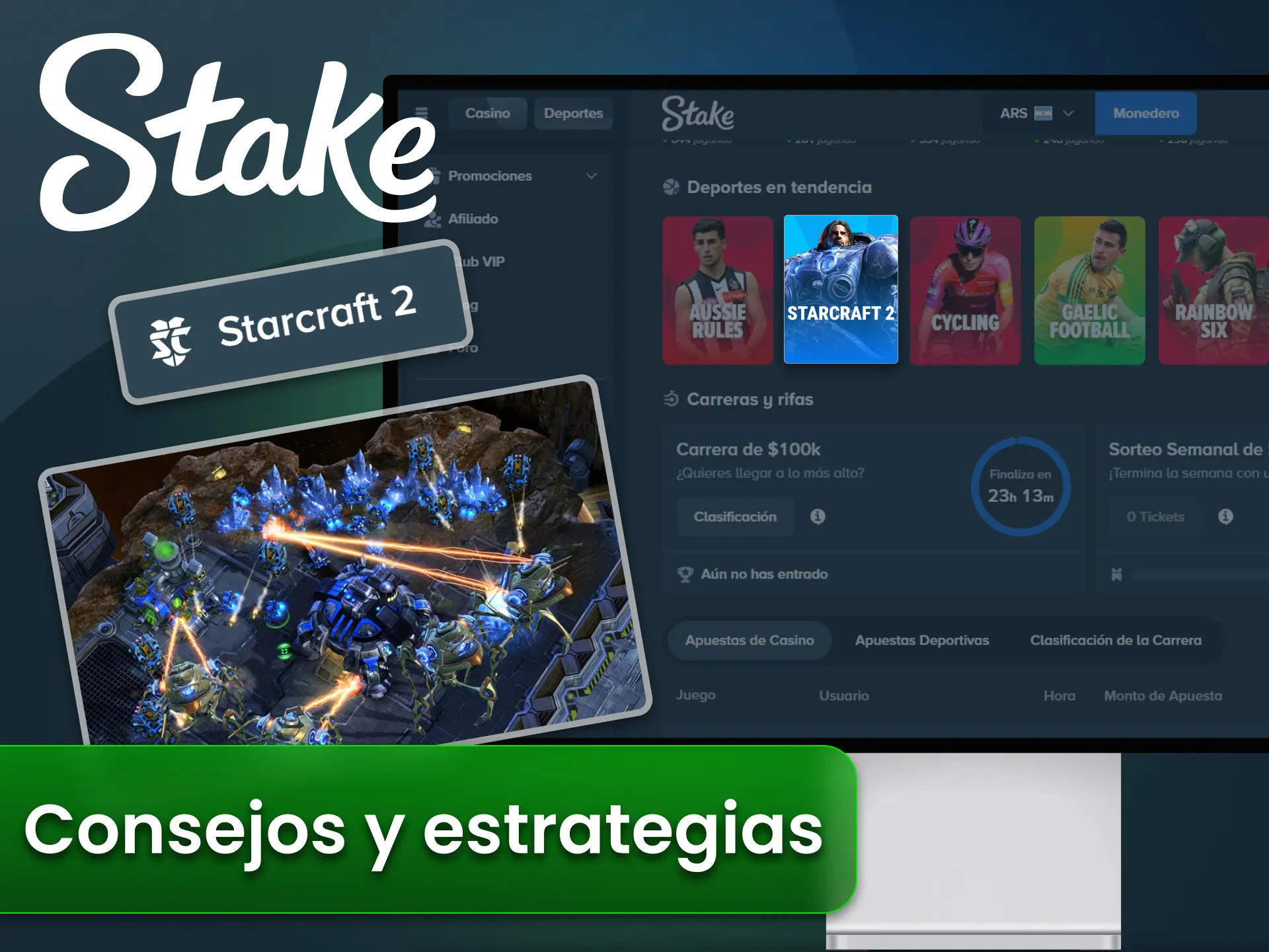 Mejora tus estrategias de StarCraft en el sitio oficial Stake.
