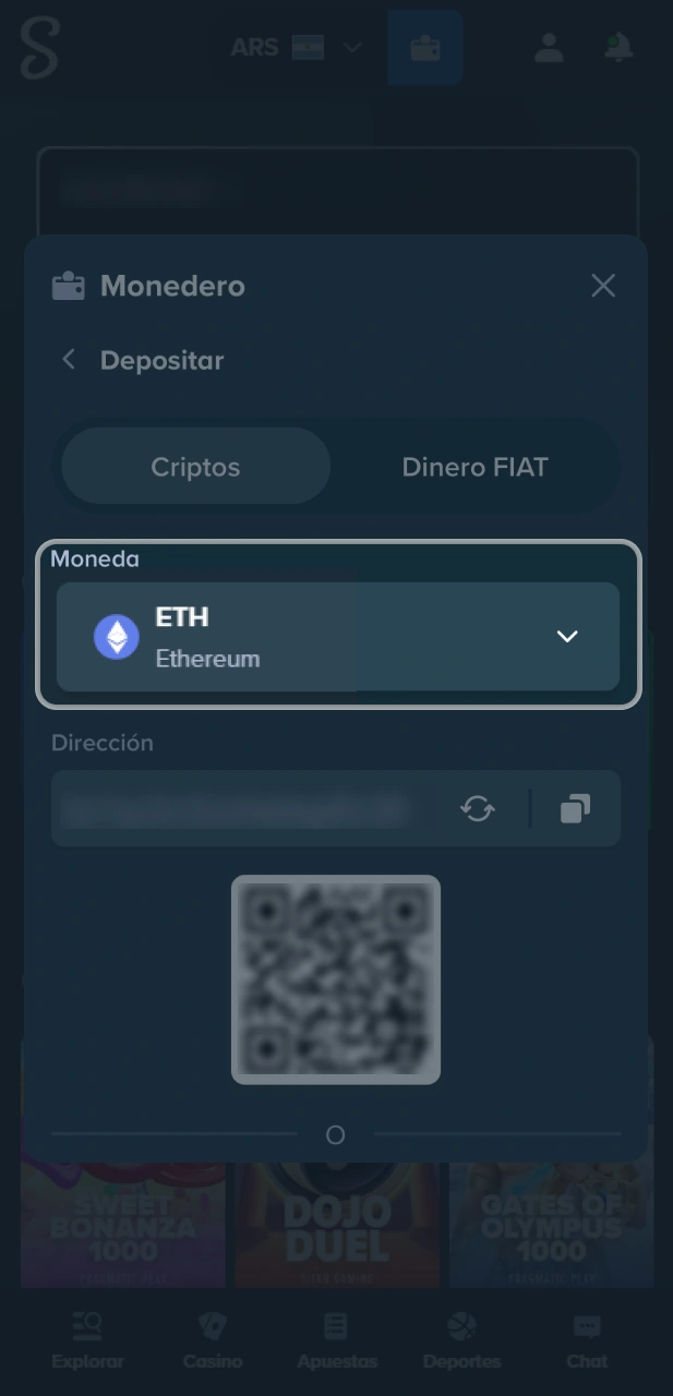 Elige tu método de pago en el sitio oficial Stake Argentina.